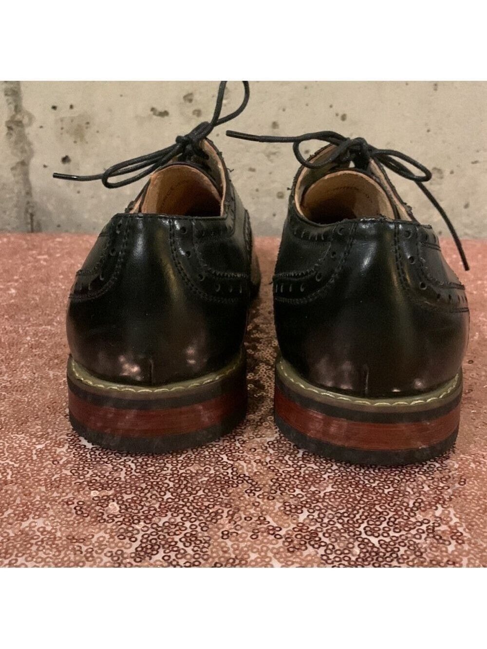 Bruno Marc Prince Black Oxford For Men - SZ 9.5 - Picture 4 of 8